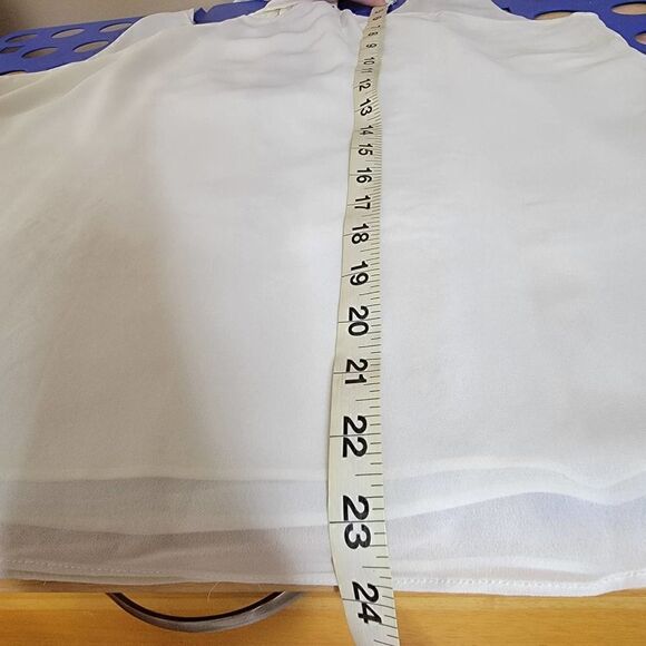 Greylin Racerback Sequin Bead Embellished Boho Tank Top Blouse White Medium - Picture 5 of 14